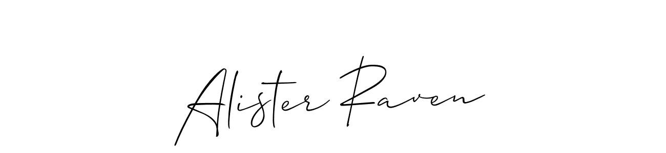 Best and Professional Signature Style for Alister Raven. Allison_Script Best Signature Style Collection. Alister Raven signature style 2 images and pictures png
