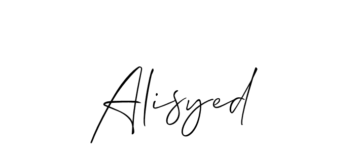 It looks lik you need a new signature style for name Alisyed. Design unique handwritten (Allison_Script) signature with our free signature maker in just a few clicks. Alisyed signature style 2 images and pictures png