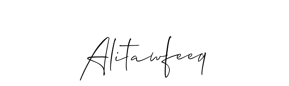 Make a beautiful signature design for name Alitawfeeq. With this signature (Allison_Script) style, you can create a handwritten signature for free. Alitawfeeq signature style 2 images and pictures png