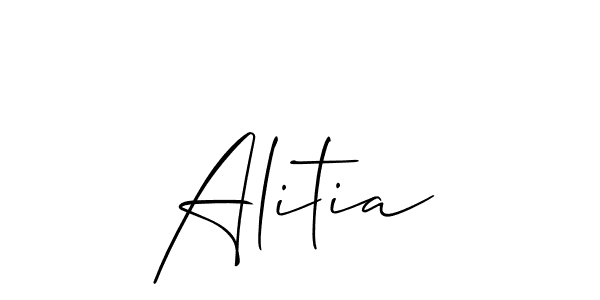 Allison_Script is a professional signature style that is perfect for those who want to add a touch of class to their signature. It is also a great choice for those who want to make their signature more unique. Get Alitia name to fancy signature for free. Alitia signature style 2 images and pictures png