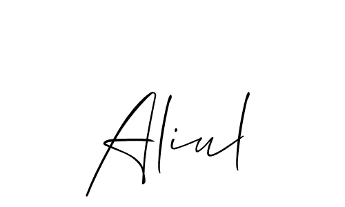 See photos of Aliul official signature by Spectra . Check more albums & portfolios. Read reviews & check more about Allison_Script font. Aliul signature style 2 images and pictures png