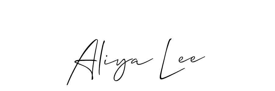 Also we have Aliya Lee name is the best signature style. Create professional handwritten signature collection using Allison_Script autograph style. Aliya Lee signature style 2 images and pictures png
