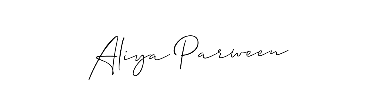 This is the best signature style for the Aliya Parween name. Also you like these signature font (Allison_Script). Mix name signature. Aliya Parween signature style 2 images and pictures png