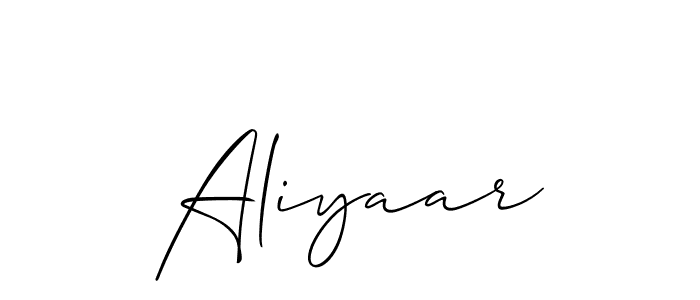 Once you've used our free online signature maker to create your best signature Allison_Script style, it's time to enjoy all of the benefits that Aliyaar name signing documents. Aliyaar signature style 2 images and pictures png