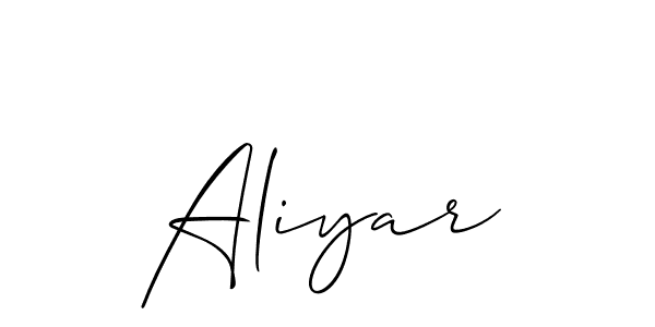 Here are the top 10 professional signature styles for the name Aliyar. These are the best autograph styles you can use for your name. Aliyar signature style 2 images and pictures png