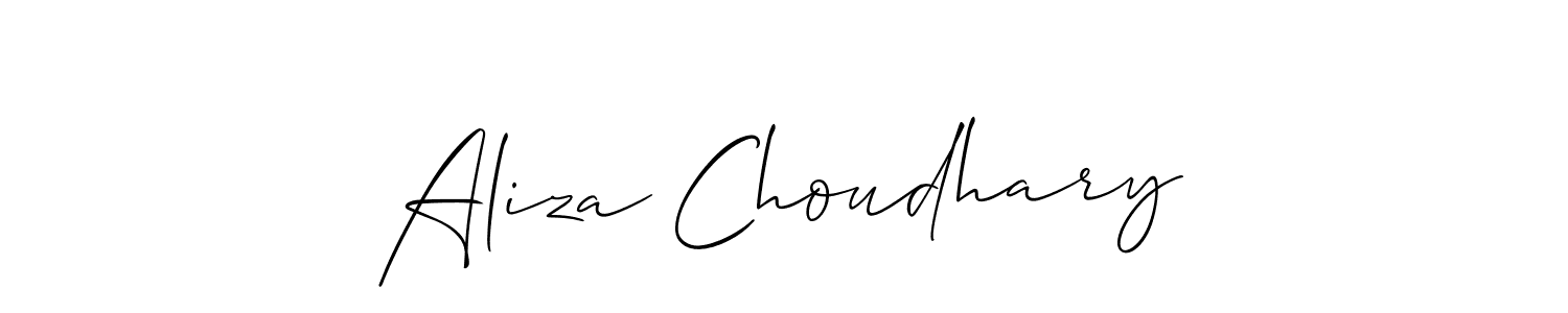 Make a beautiful signature design for name Aliza Choudhary. Use this online signature maker to create a handwritten signature for free. Aliza Choudhary signature style 2 images and pictures png