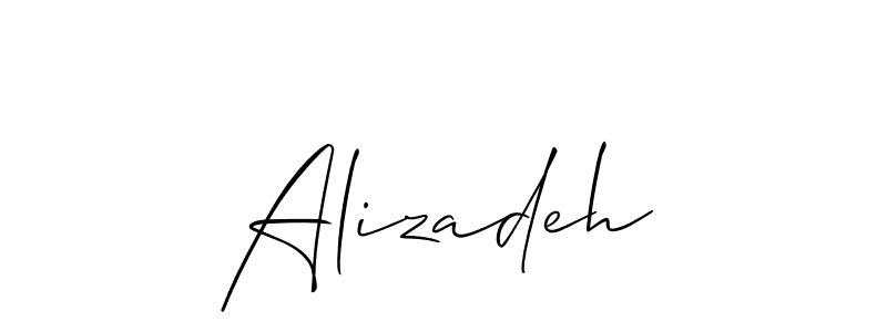 Design your own signature with our free online signature maker. With this signature software, you can create a handwritten (Allison_Script) signature for name Alizadeh. Alizadeh signature style 2 images and pictures png