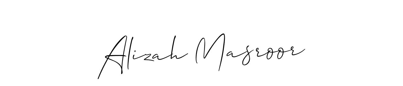 if you are searching for the best signature style for your name Alizah Masroor. so please give up your signature search. here we have designed multiple signature styles  using Allison_Script. Alizah Masroor signature style 2 images and pictures png