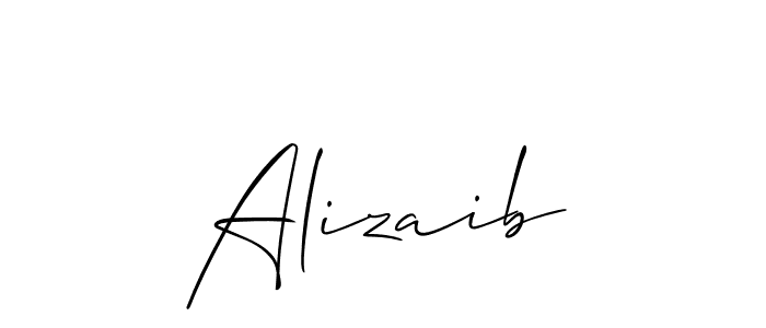 Make a beautiful signature design for name Alizaib. Use this online signature maker to create a handwritten signature for free. Alizaib signature style 2 images and pictures png