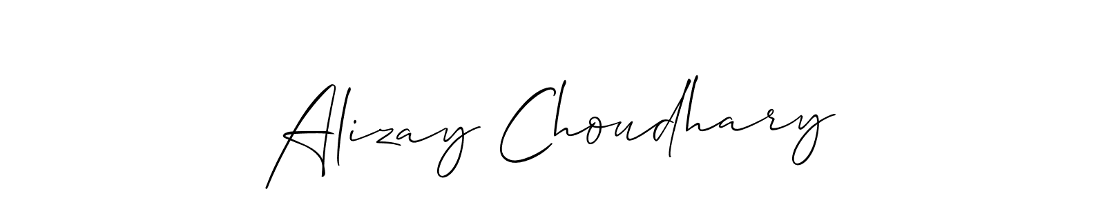 How to make Alizay Choudhary signature? Allison_Script is a professional autograph style. Create handwritten signature for Alizay Choudhary name. Alizay Choudhary signature style 2 images and pictures png
