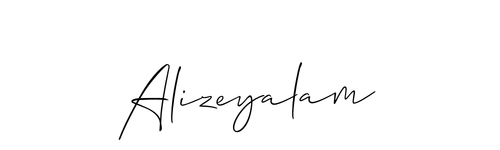 Make a beautiful signature design for name Alizeyalam. Use this online signature maker to create a handwritten signature for free. Alizeyalam signature style 2 images and pictures png