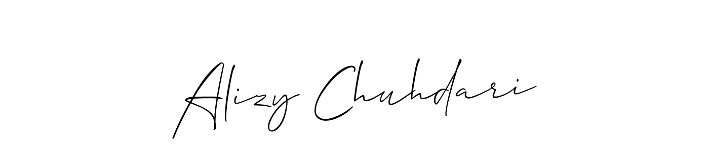 Best and Professional Signature Style for Alizy Chuhdari. Allison_Script Best Signature Style Collection. Alizy Chuhdari signature style 2 images and pictures png