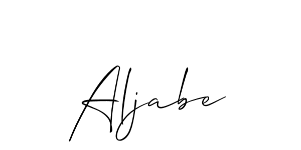 How to Draw Aljabe signature style? Allison_Script is a latest design signature styles for name Aljabe. Aljabe signature style 2 images and pictures png