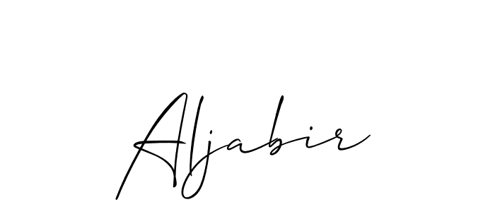 Here are the top 10 professional signature styles for the name Aljabir. These are the best autograph styles you can use for your name. Aljabir signature style 2 images and pictures png