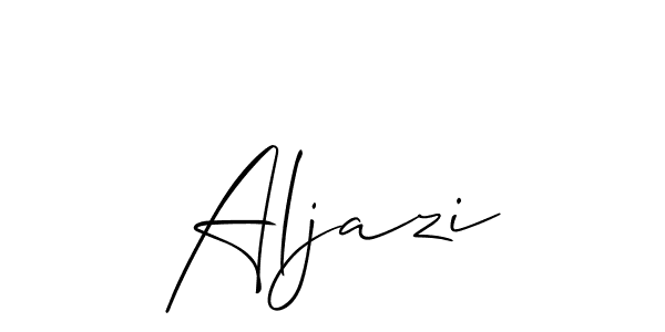 Best and Professional Signature Style for Aljazi. Allison_Script Best Signature Style Collection. Aljazi signature style 2 images and pictures png
