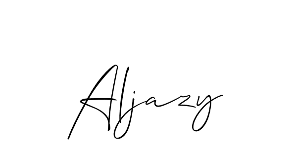 Make a beautiful signature design for name Aljazy. With this signature (Allison_Script) style, you can create a handwritten signature for free. Aljazy signature style 2 images and pictures png