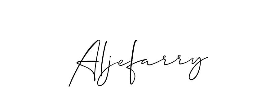 Similarly Allison_Script is the best handwritten signature design. Signature creator online .You can use it as an online autograph creator for name Aljefarry. Aljefarry signature style 2 images and pictures png