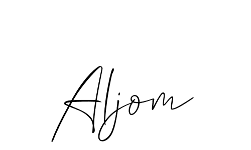 Best and Professional Signature Style for Aljom. Allison_Script Best Signature Style Collection. Aljom signature style 2 images and pictures png