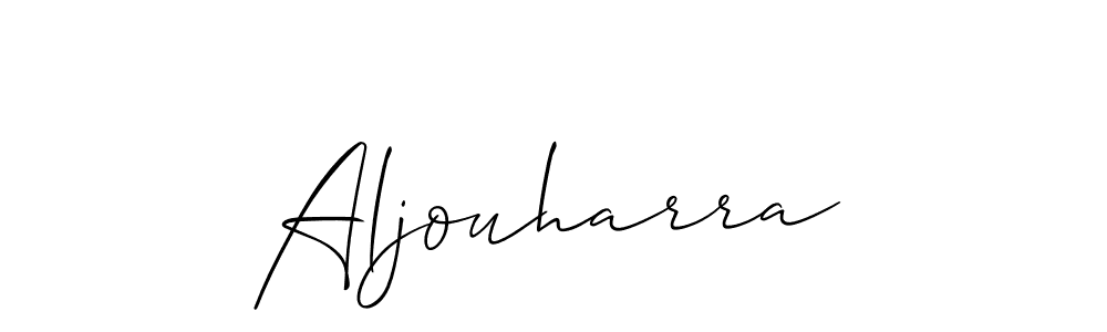 It looks lik you need a new signature style for name Aljouharra. Design unique handwritten (Allison_Script) signature with our free signature maker in just a few clicks. Aljouharra signature style 2 images and pictures png