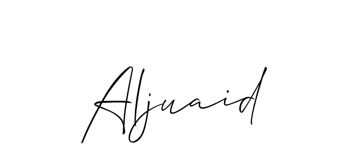 Also You can easily find your signature by using the search form. We will create Aljuaid name handwritten signature images for you free of cost using Allison_Script sign style. Aljuaid signature style 2 images and pictures png