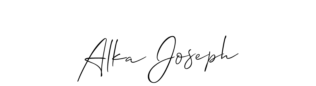 Make a beautiful signature design for name Alka Joseph. Use this online signature maker to create a handwritten signature for free. Alka Joseph signature style 2 images and pictures png