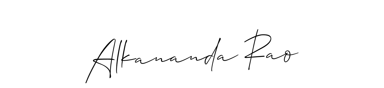 Also we have Alkananda Rao name is the best signature style. Create professional handwritten signature collection using Allison_Script autograph style. Alkananda Rao signature style 2 images and pictures png