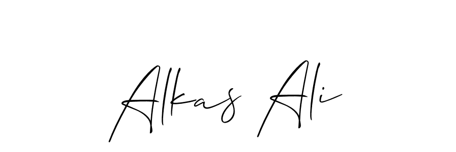 How to Draw Alkas Ali signature style? Allison_Script is a latest design signature styles for name Alkas Ali. Alkas Ali signature style 2 images and pictures png