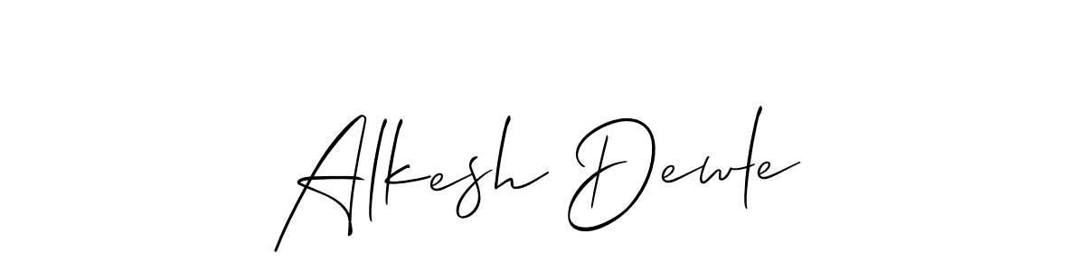 How to make Alkesh Dewle signature? Allison_Script is a professional autograph style. Create handwritten signature for Alkesh Dewle name. Alkesh Dewle signature style 2 images and pictures png