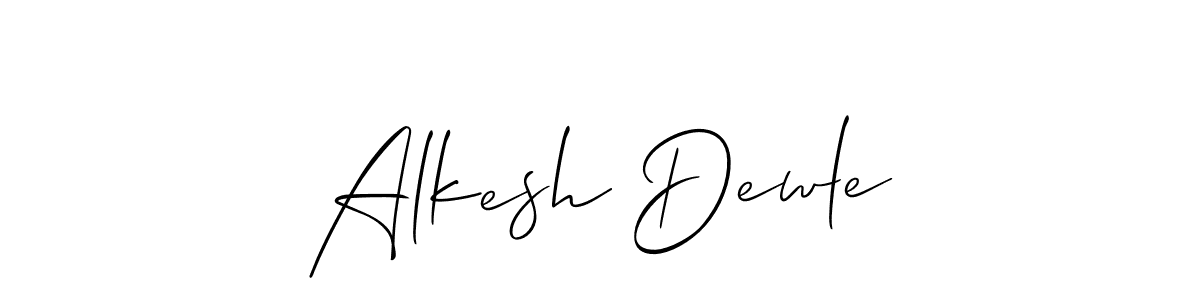 How to make Alkesh Dewle signature? Allison_Script is a professional autograph style. Create handwritten signature for Alkesh Dewle name. Alkesh Dewle signature style 2 images and pictures png