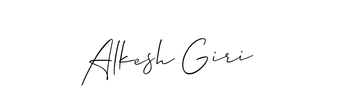 Alkesh Giri stylish signature style. Best Handwritten Sign (Allison_Script) for my name. Handwritten Signature Collection Ideas for my name Alkesh Giri. Alkesh Giri signature style 2 images and pictures png