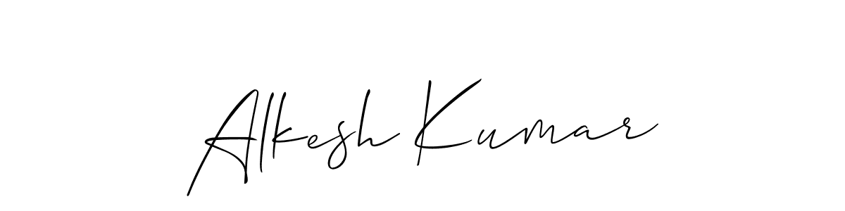 Also we have Alkesh Kumar name is the best signature style. Create professional handwritten signature collection using Allison_Script autograph style. Alkesh Kumar signature style 2 images and pictures png