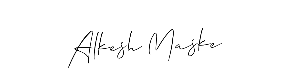 Similarly Allison_Script is the best handwritten signature design. Signature creator online .You can use it as an online autograph creator for name Alkesh Maske. Alkesh Maske signature style 2 images and pictures png