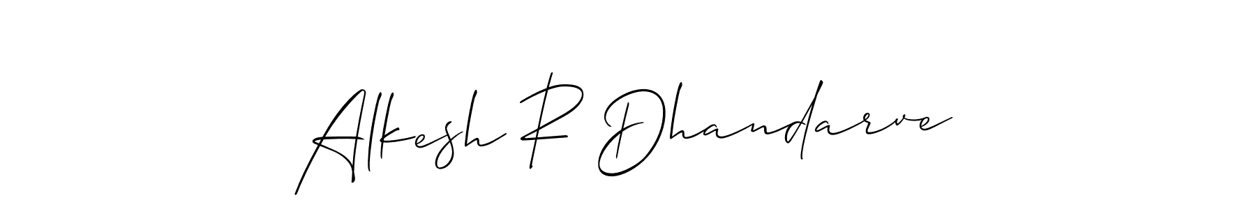 Here are the top 10 professional signature styles for the name Alkesh R Dhandarve. These are the best autograph styles you can use for your name. Alkesh R Dhandarve signature style 2 images and pictures png