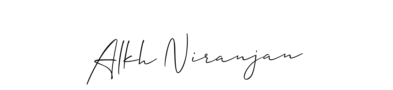 Alkh Niranjan stylish signature style. Best Handwritten Sign (Allison_Script) for my name. Handwritten Signature Collection Ideas for my name Alkh Niranjan. Alkh Niranjan signature style 2 images and pictures png