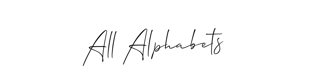 How to make All Alphabets signature? Allison_Script is a professional autograph style. Create handwritten signature for All Alphabets name. All Alphabets signature style 2 images and pictures png