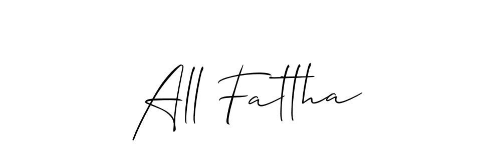 All Fattha stylish signature style. Best Handwritten Sign (Allison_Script) for my name. Handwritten Signature Collection Ideas for my name All Fattha. All Fattha signature style 2 images and pictures png