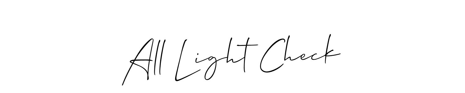 See photos of All Light Check official signature by Spectra . Check more albums & portfolios. Read reviews & check more about Allison_Script font. All Light Check signature style 2 images and pictures png