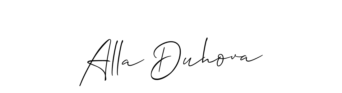 Check out images of Autograph of Alla Duhova name. Actor Alla Duhova Signature Style. Allison_Script is a professional sign style online. Alla Duhova signature style 2 images and pictures png
