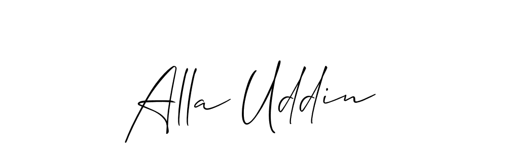 if you are searching for the best signature style for your name Alla Uddin. so please give up your signature search. here we have designed multiple signature styles  using Allison_Script. Alla Uddin signature style 2 images and pictures png