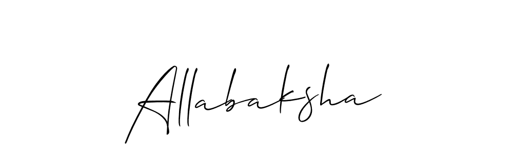 How to Draw Allabaksha signature style? Allison_Script is a latest design signature styles for name Allabaksha. Allabaksha signature style 2 images and pictures png