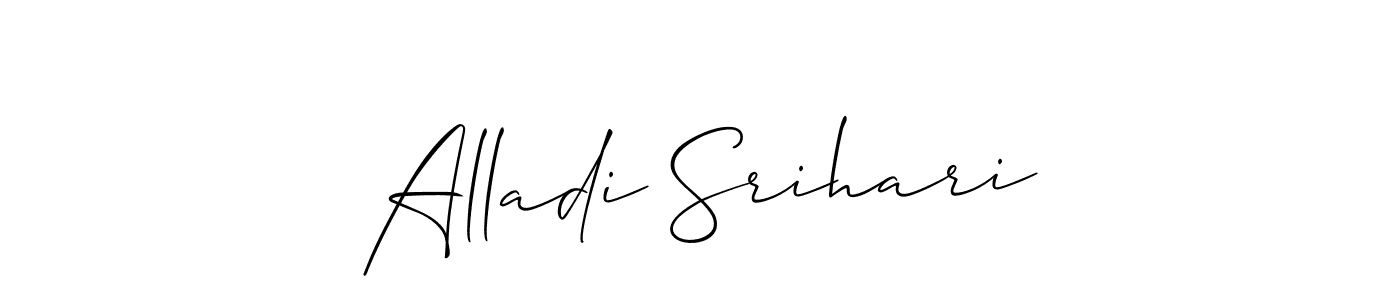 How to make Alladi Srihari signature? Allison_Script is a professional autograph style. Create handwritten signature for Alladi Srihari name. Alladi Srihari signature style 2 images and pictures png