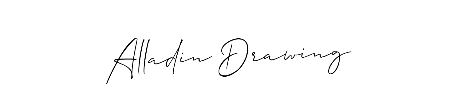 Make a beautiful signature design for name Alladin Drawing. With this signature (Allison_Script) style, you can create a handwritten signature for free. Alladin Drawing signature style 2 images and pictures png