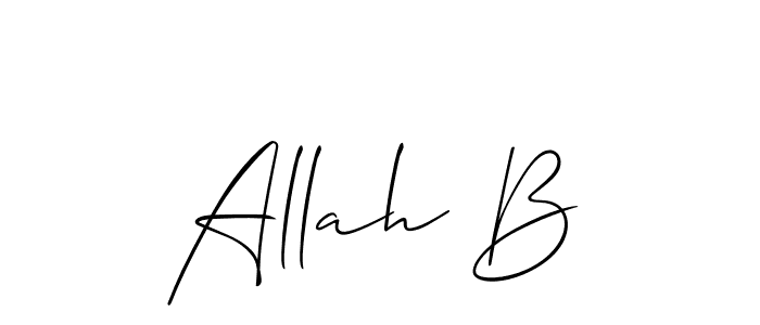 Make a beautiful signature design for name Allah B. Use this online signature maker to create a handwritten signature for free. Allah B signature style 2 images and pictures png