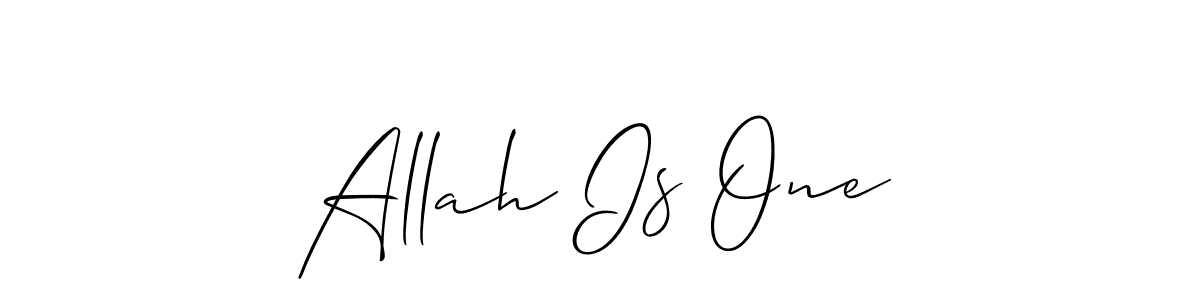 Also we have Allah Is One name is the best signature style. Create professional handwritten signature collection using Allison_Script autograph style. Allah Is One signature style 2 images and pictures png