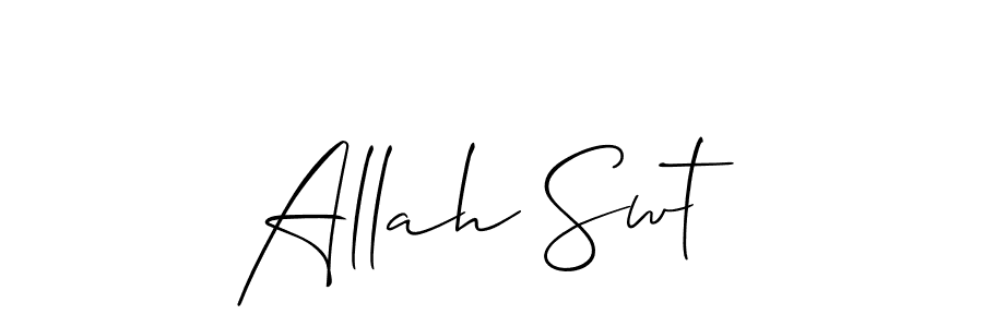 Allah Swt stylish signature style. Best Handwritten Sign (Allison_Script) for my name. Handwritten Signature Collection Ideas for my name Allah Swt. Allah Swt signature style 2 images and pictures png