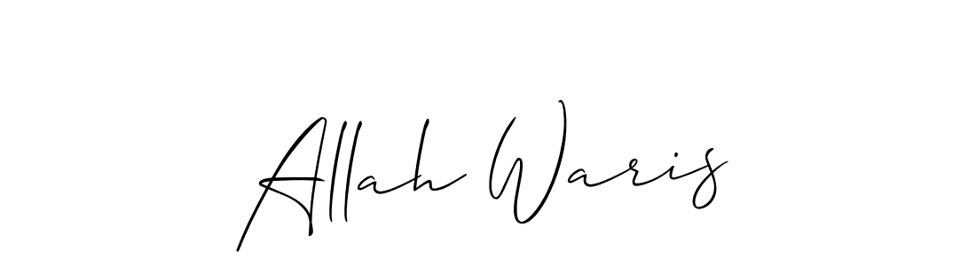 How to make Allah Waris name signature. Use Allison_Script style for creating short signs online. This is the latest handwritten sign. Allah Waris signature style 2 images and pictures png