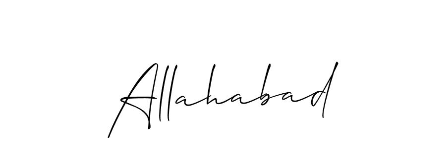 Allison_Script is a professional signature style that is perfect for those who want to add a touch of class to their signature. It is also a great choice for those who want to make their signature more unique. Get Allahabad name to fancy signature for free. Allahabad signature style 2 images and pictures png