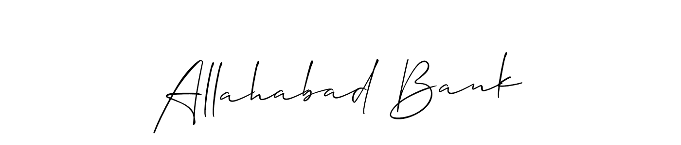 The best way (Allison_Script) to make a short signature is to pick only two or three words in your name. The name Allahabad Bank include a total of six letters. For converting this name. Allahabad Bank signature style 2 images and pictures png