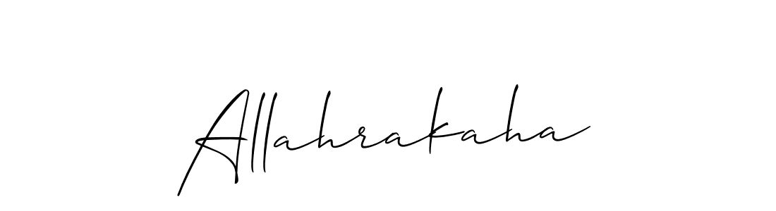 Create a beautiful signature design for name Allahrakaha. With this signature (Allison_Script) fonts, you can make a handwritten signature for free. Allahrakaha signature style 2 images and pictures png