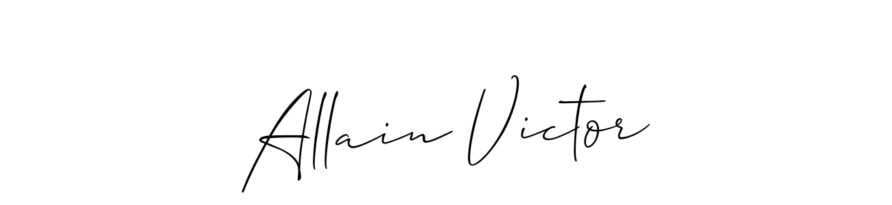 Similarly Allison_Script is the best handwritten signature design. Signature creator online .You can use it as an online autograph creator for name Allain Victor. Allain Victor signature style 2 images and pictures png